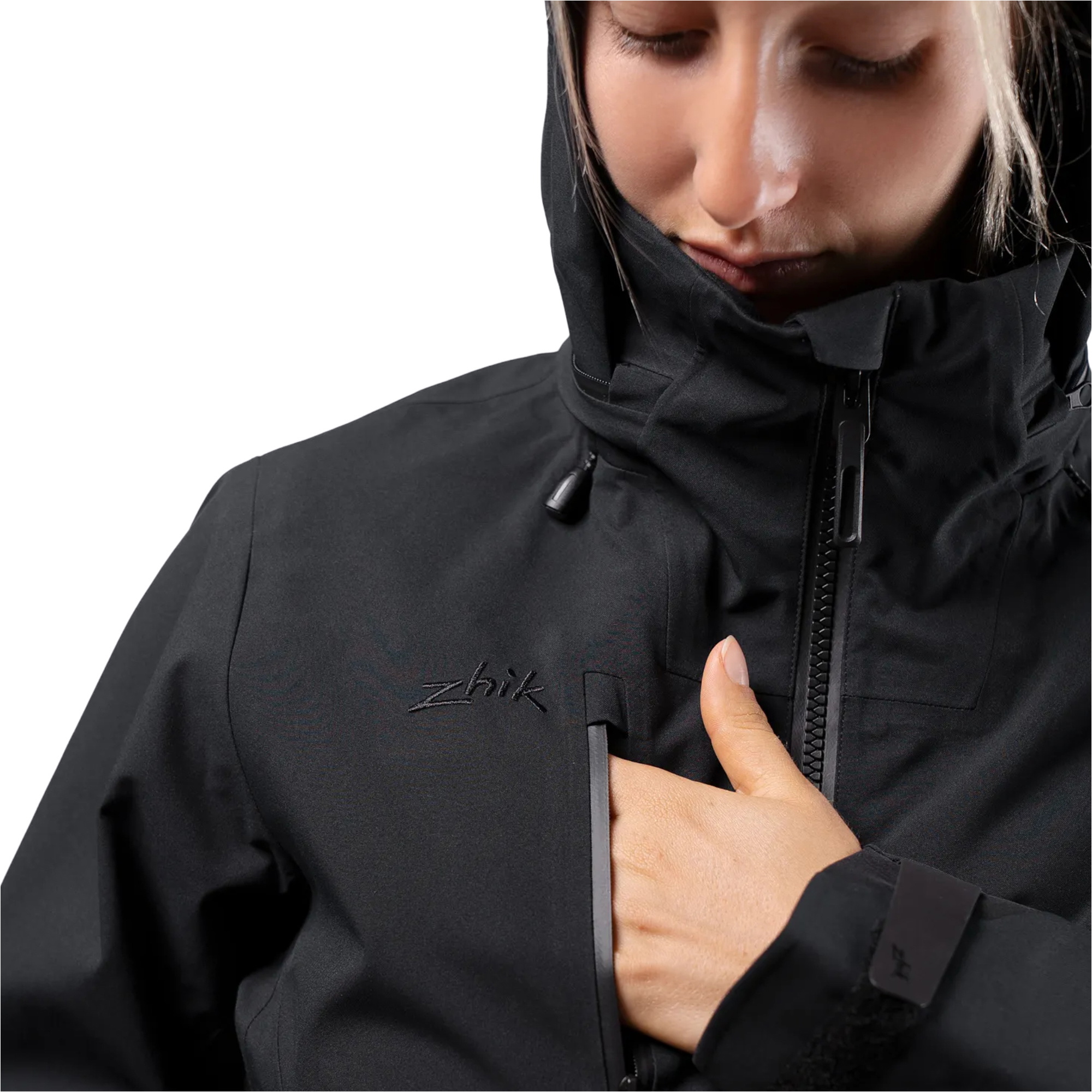 2026 Zhik Womens INS400 Inshore Performance Jacket JKT-0400-W-BLK - Black